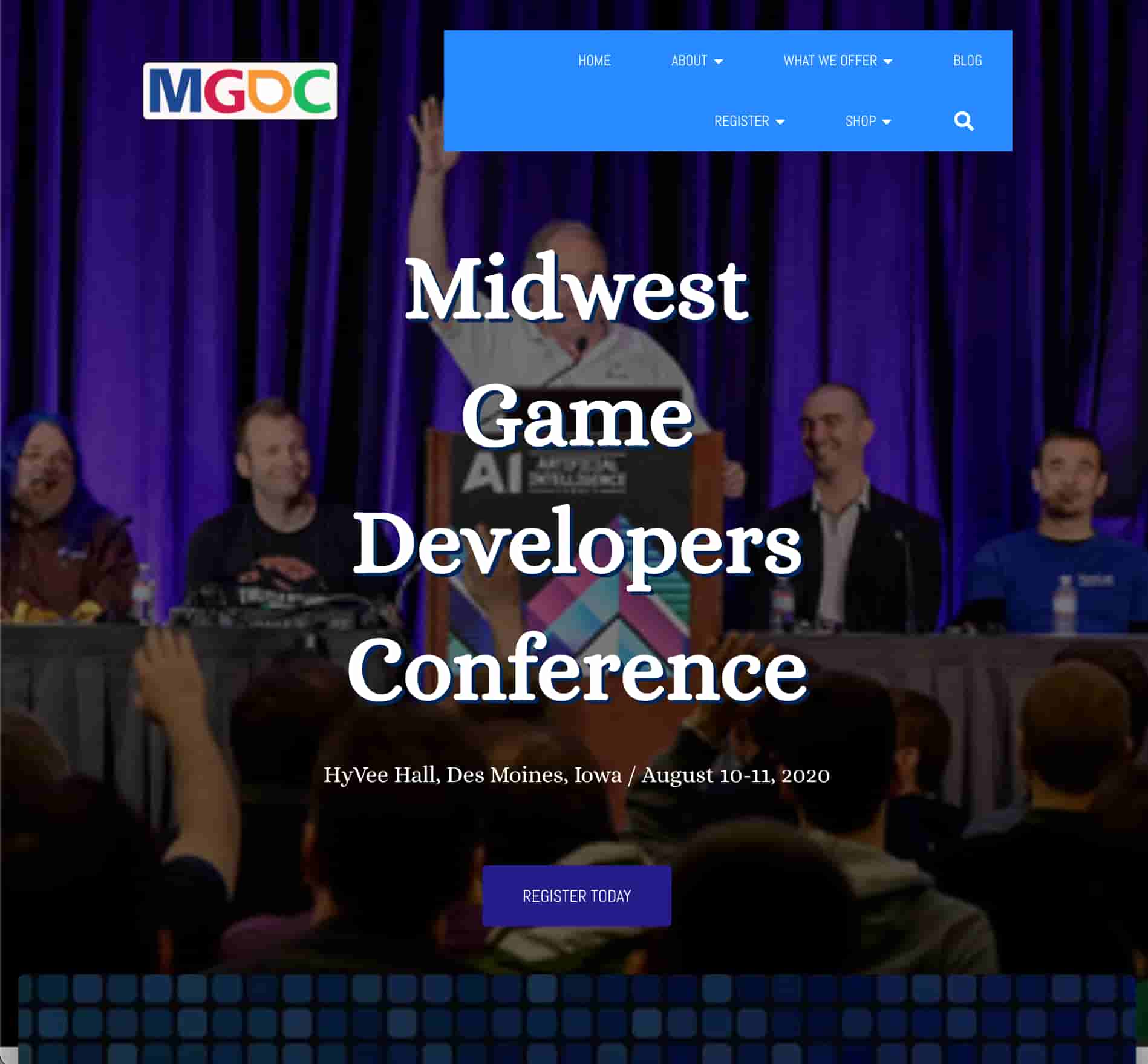 Midwest Game Developers Conference Website
