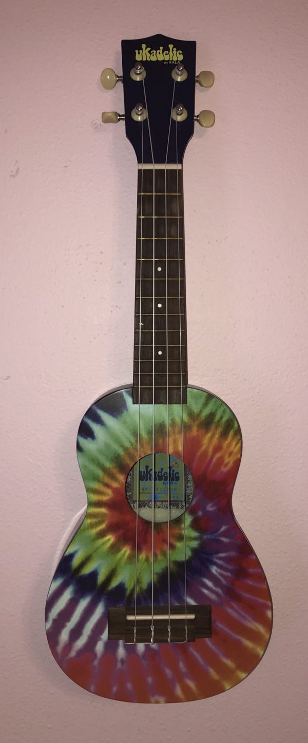 rainbow tie dye ukulele